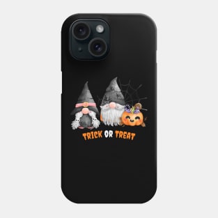 Trick or Treat Halloween! Cute Gnomes Halloween Pumpkin Spooky Season Autumn Vibes Halloween Thanksgiving and Fall Color Lovers Phone Case
