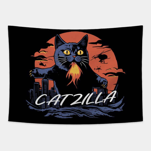 catzilla Tapestry by ArtRoute02