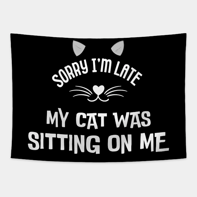 sorry im late my cat was sitting on me Tapestry by frankjoe