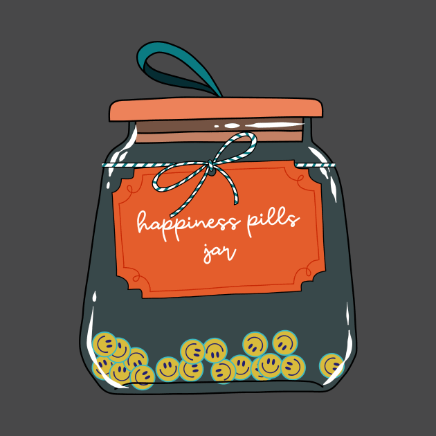 Happiness pills jar by UnikRay