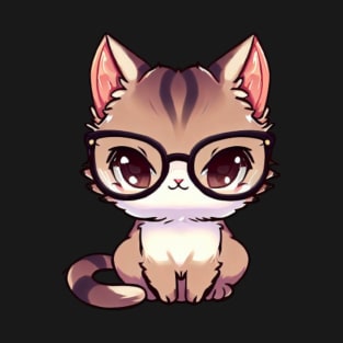 Cat Wearing Glasses T-Shirt