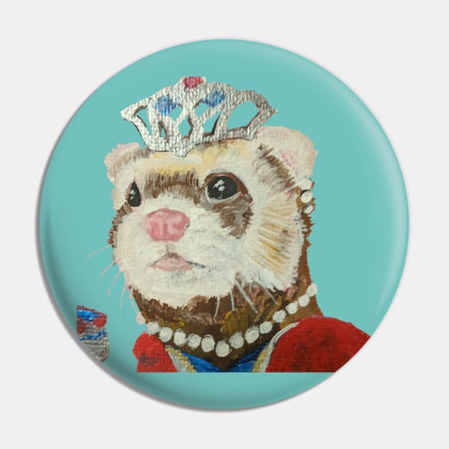 Queen Ferret Pin by jpat6000