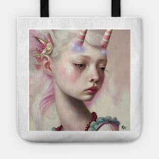 She was a sort of unicorn, created in Midjourney by Kim Turner Art Tote