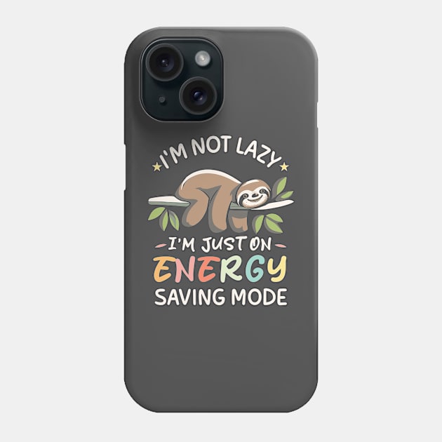 Lazy Sloth Phone Case by Yopi