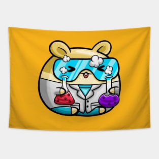 Cute Hamster Chemist Tapestry