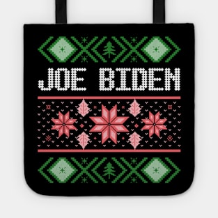 joe biden ugly christmas sweater Tote