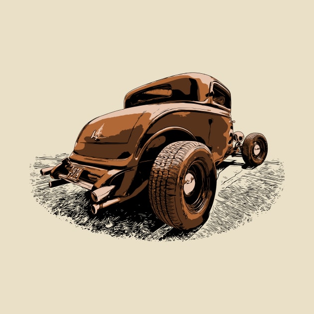 Brown 23 Ford Highboy Hot Rod by ZoeysGarage