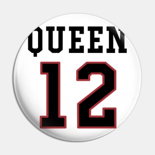 12th Birthday Gift Slab Queen 12 Pin