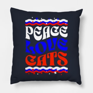 Peace Love Cats Pillow