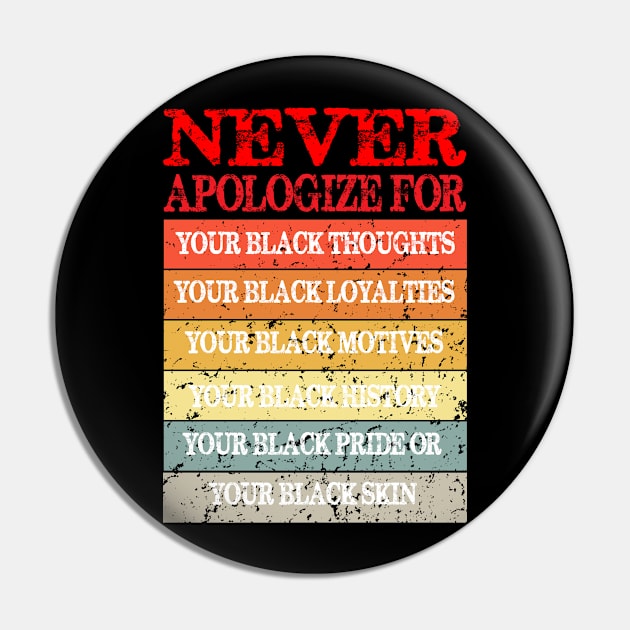 Never apologize for your black thoughts your black loyalties your black history Pin by Jeruk Bolang