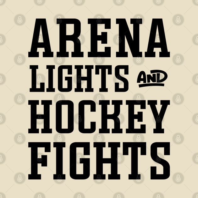 Arena Lights Hockey Fights Hockey Mom Cute Funny by GlimmerDesigns