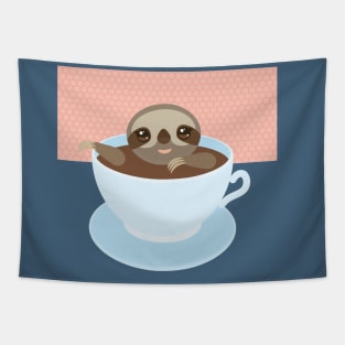 sloffee, coffee cup, sloth Tapestry