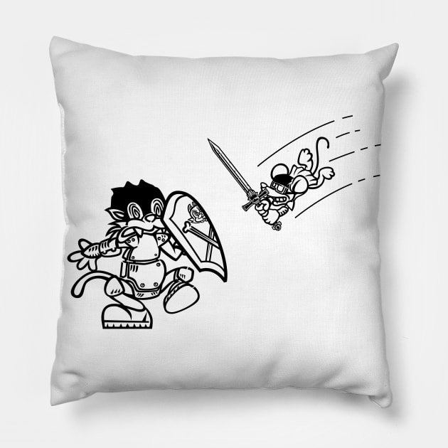 Fight of the Legends Pillow by snewen