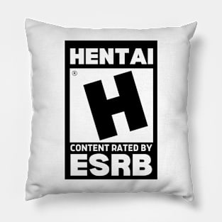 HENTAI Content Rating - Rated H Pillow