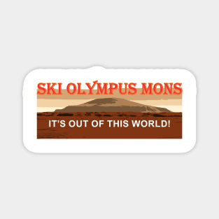 Ski Olympus Mons Magnet