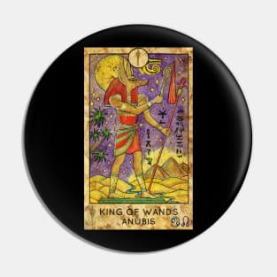 King Of Wands. Minor Arcana Tarot Card. Pin