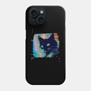 Psychedelic Weirdcore Cat Phone Case