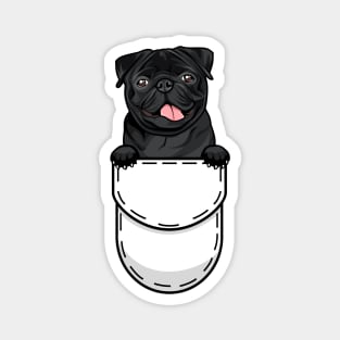 Pug Pocket Dog Magnet