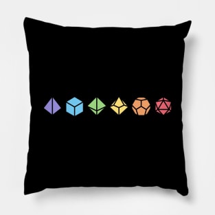 Rainbow Minimalist RPG Dice Pillow