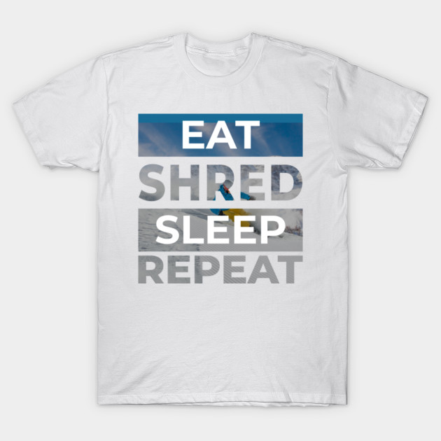 Cool Skiing Fan Sayings Shred Ski Lover Men Women Snowboard Winter