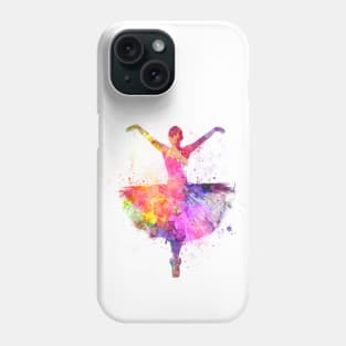 Woman ballerina ballet dancer dancing Phone Case