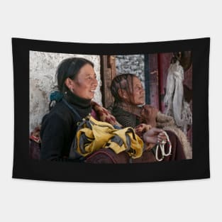 Tibetan Women, Sera Monastery, Tibet. Tapestry