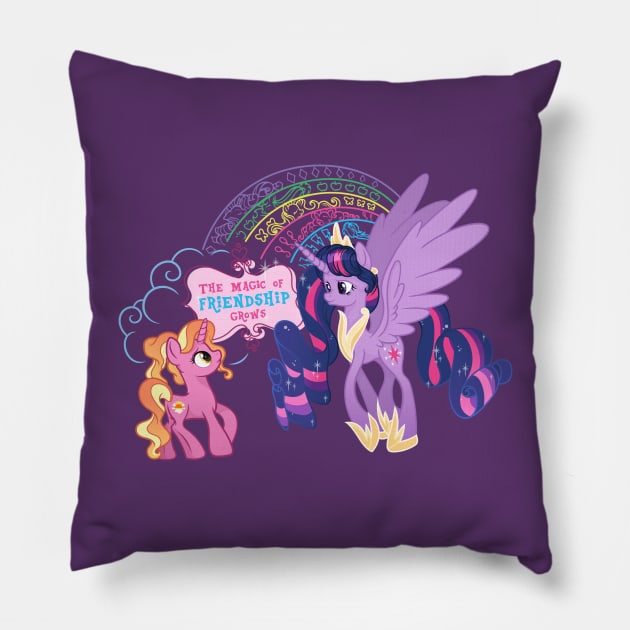 My Little Pony Finale Twilight & Luster Dawn Pillow by SketchedCrow