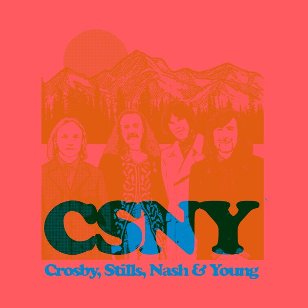 Crosby Stills Nash and Young by HAPPY TRIP PRESS