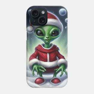 Cute Alien Santa Claus Phone Case