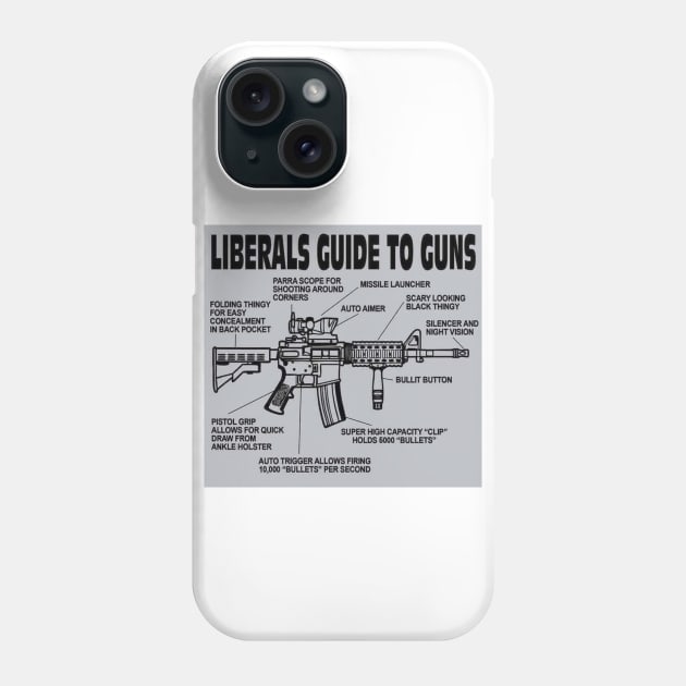 AR-15 Liberal Guide to Guns Phone Case by Squatch