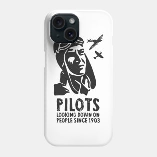 Airplane Pilot Shirts - Looking Down since 1903 Phone Case