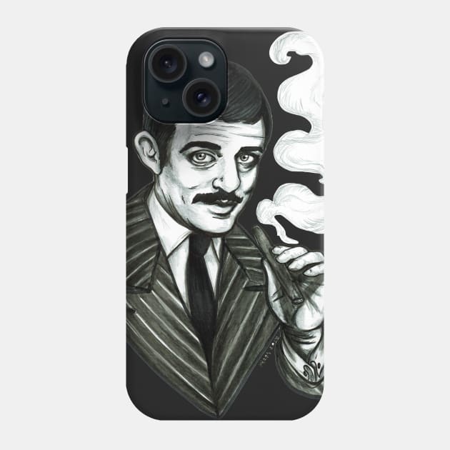 Gomez Addams Phone Case by The Art of Megan Mars