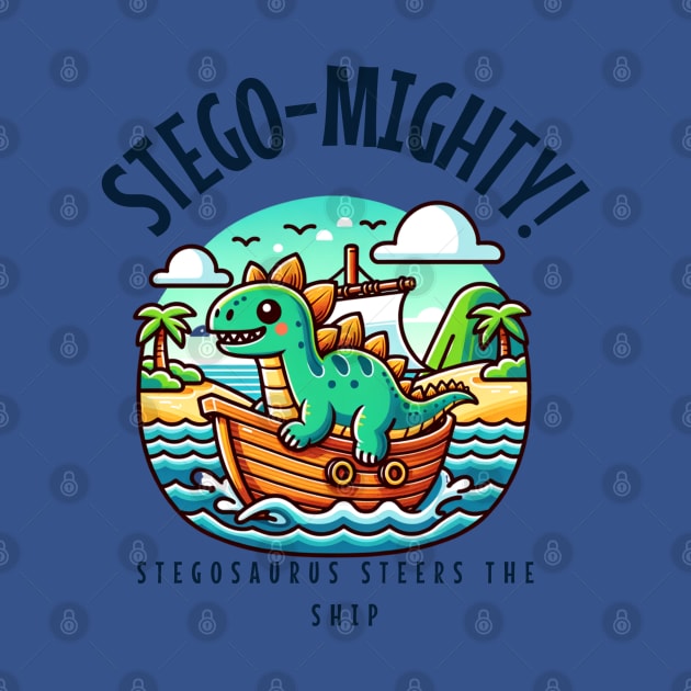 Stego-mighty: Stegosaurus Steers the Ship by OurCelo