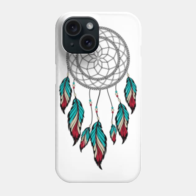Colorful Dream Catcher with Feathers Phone Case by CaptainHobbyist