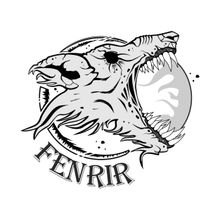 Scandinavian wolf Fenrir - Norsk Apocalypse Ragnarok T-Shirt