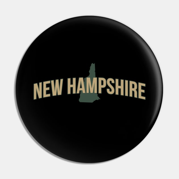 New Hampshire State Pin by Novel_Designs