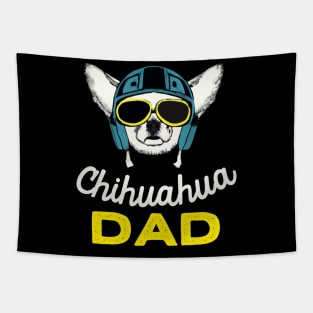 Chihuahua Dad Vintage Dog Owner Retro Dog Father Tapestry