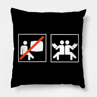 Funny Reading Books Icons Lets Read Books Pillow