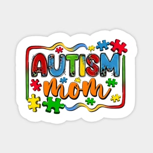 Autism Mom Life Puzzle Mothers Day Autism Mom Magnet