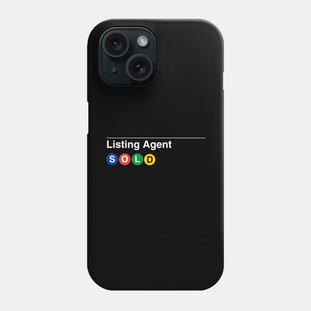 Listing Agent Subway Phone Case by Real Estate Store