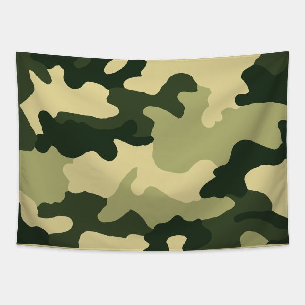 Camouflage Green Tapestry by Moo Moos Mumma