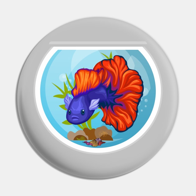 Betta Pin by tmbakerdesigns