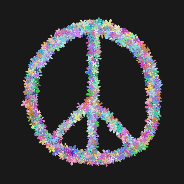 Peace Flower Power Sign by Art by Deborah Camp