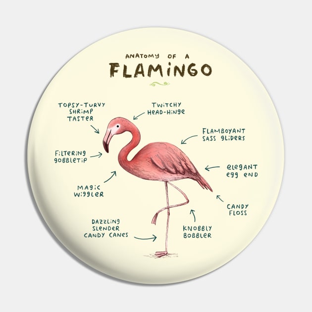Anatomy of a Flamingo Pin by Sophie Corrigan