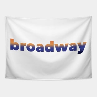 broadway typography heights gradient Tapestry