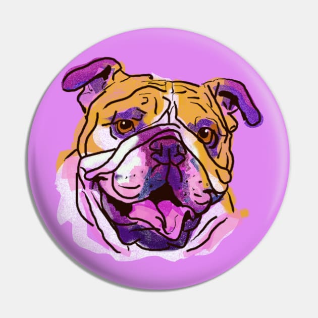 The Bulldog Love of My Life Pin by lalanny