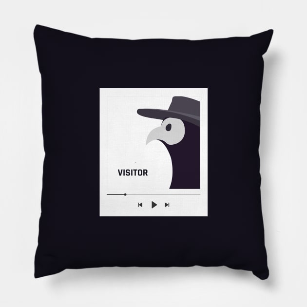 16 - Visitor - "YOUR PLAYLIST" COLLECTION Pillow by Lina shibumi