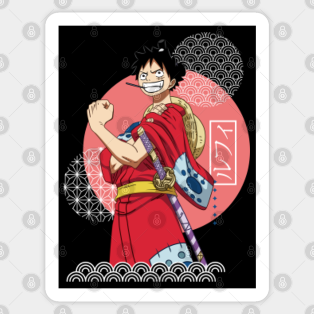 One Piece Luffy Wano Country Arc One Piece Anime Sticker Teepublic Tons of awesome luffy wano wallpapers to download for free. one piece luffy wano country arc
