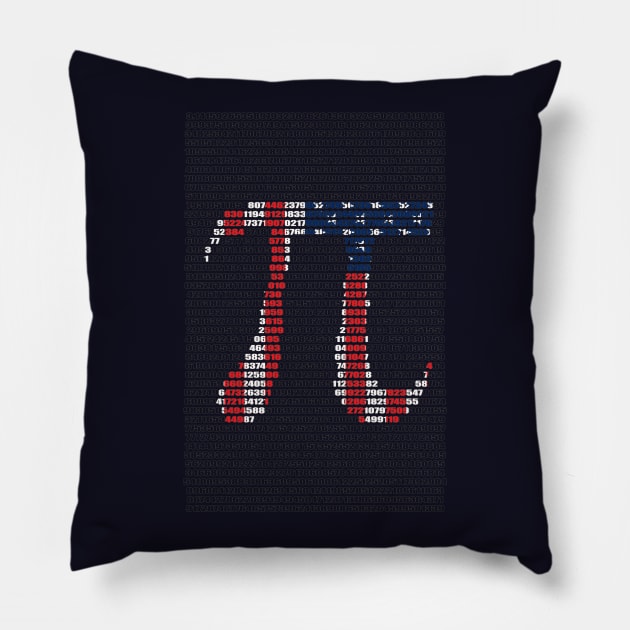 American Pi Pillow by SquareDog