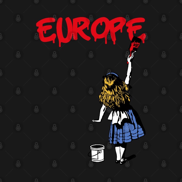 europe and red girl by j and r